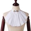 BLESSUME Victorian Steampunk Chiffon Jabot Neck 1pc (White1) view 2