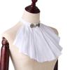 BLESSUME Victorian Steampunk Chiffon Jabot Neck 1pc (White1) view 3