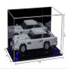 Better Display Cases Versatile Acrylic Display Case - Medium Rectangle Box with Mirror, Dark Blue Risers and Black Base 14" x 8" x 8.5" (V16/A011) view 2