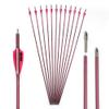 600 Spine Arrow 27 Inch Arrow Target Practice Arrow Hunting Arrow Carbon Arrows Compound Bow Recurve Bow Adult Youth Archery Indoor Outdoor Shooting Bullet Tip view 1