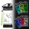 Ammonite Shark Kids Water Bottle with 3D Glowing LED Light - 14 OZ Tritan BPA Free - Creative Ideal Travel Cup Gift for School Kid Boy Child Holiday Camping Picnic view 2