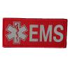 4.3"x2" Red Emergency Medical Services Reflective Patches - Nurse Care EMS Patch Emblem Badge for Tactical Vest, Backpack, Hats, Bags, Clothes view 1