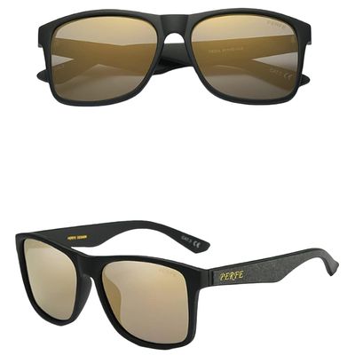 2021 men's polarized sunglasses sunglasses men's fashion casual driving fishing sunglasses (Gold)