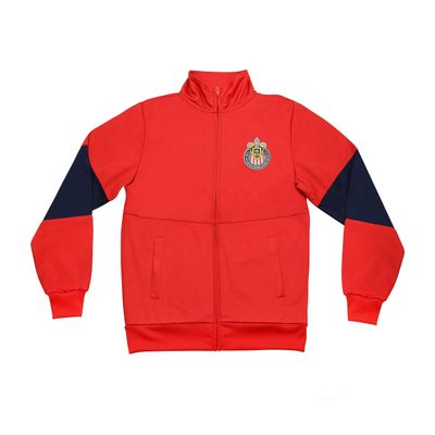 Icon Sports Soccer Track Jacket Official Boy's Chivas C.D. Guadalajara World Football Club Team Casual Full Zip Up Active Youth Training Top CH49JT-2 YS