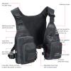 BASSDASH FV08 Ultra Lightweight Fly Fishing Vest for Men and Women Portable Chest Pack One Size Fits Most view 3