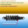 LvTu Downhill Rear Shock Absorber 125mm 150mm 165mm 190mm, Mountain Bike Shock Rear Suspension Spring with additional bushing (Color : 125mm, Size : 450 Lb) view 4