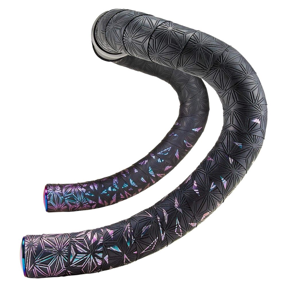 Supacaz Super Sticky Kush - Star Fade - Oil Slick + Oil Slick Star Plugz