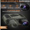 CREATIVE XP Pro Night Vision Binoculars - Digital Infrared, 4" Screen, 2X Zoom - Essential Deer Hunting Accessories, Tactical Gear, Security Goggles, Military Grade - 32GB Card, Neck Strap, Case view 2