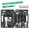 23 Piece Bike Tool Kit - Bicycle Repair Tool Box Compatible - Mountain/Road Bike Maintenance Tool Set with Storage Case view 2