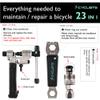 23 Piece Bike Tool Kit - Bicycle Repair Tool Box Compatible - Mountain/Road Bike Maintenance Tool Set with Storage Case view 3