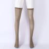 Alvivi 1 Pair Women Men Knee High Tube Tube Socks Soft Stretch Over Knee High Socks Athletic Sport Leg Warmers Stocking Nude One Size view 3