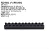Monstrum Picatinny/Weaver Rail Mount for Marlin 336/1894/1895 Series Lever Action Rifles | 0 MOA view 2