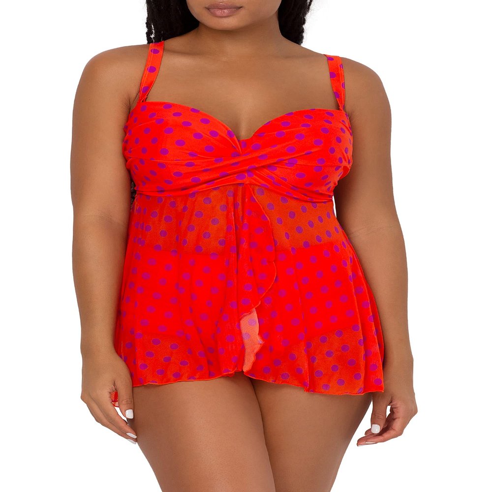 Twist Bandeau Tankini Top