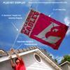 College Flags & Banners Co. Wisconsin-Lacrosse Eagles Nylon Flag and Pole Bracket Mount Bundle view 2