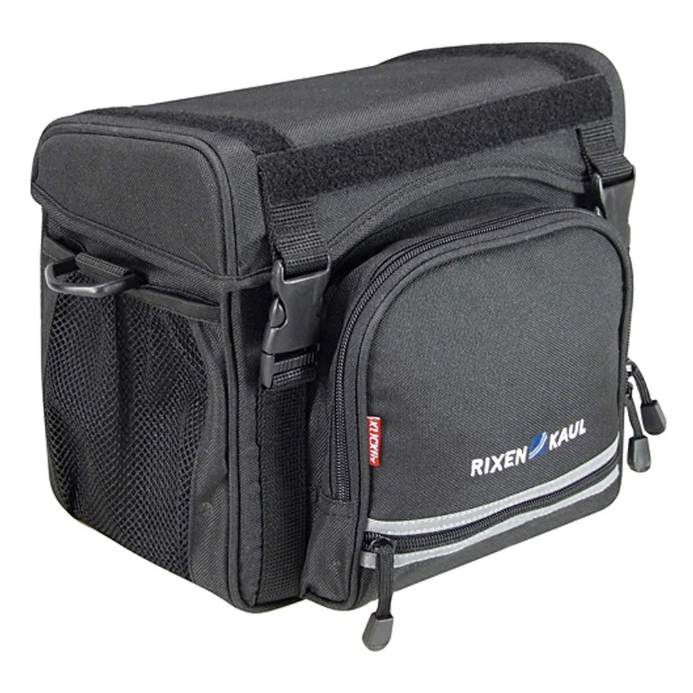 KlickFix 0274S Unisex - Adult Click Fix Allrounder Handlebar Bag, Black, One Size