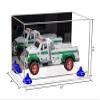 Better Display Cases Versatile Acrylic Display Case - Medium Rectangle Box with Mirror, Dark Blue Risers and Clear Base 14" x 8" x 8.5" (V16/A011) view 2