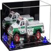 Better Display Cases Versatile Acrylic Display Case - Medium Rectangle Box with Mirror, Dark Blue Risers, Wall Mount and Clear Base 14" x 8" x 8.5" (V16/A011) view 1