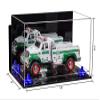 Better Display Cases Versatile Acrylic Display Case - Medium Rectangle Box with Mirror, Dark Blue Risers, Wall Mount and Clear Base 14" x 8" x 8.5" (V16/A011) view 2