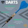Steel Tip Darts Set |12 pc Bar Darts; 3 of Each Color; Perfect Fun Darts for 4 Players Throwing Metal Tip On Dartboard in Family Game Room, Man Cave (21g Black Knurls-STC10438) view 4
