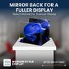 Acrylic Display Case for Baseball Batting Helmet Premium Baseball Display Case with Black Base and Polished Edges Durable Display Cases for Collectibles .Dim:12.25" L x 10" W x 10.5" H (A012/V22) view 2