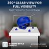 Acrylic Display Case for Baseball Batting Helmet Premium Baseball Display Case with Clear Base and Polished Edges Durable Display Cases for Collectibles .Dim: 12.25" L x 10" W x 10.5" H(V22/A012) view 2