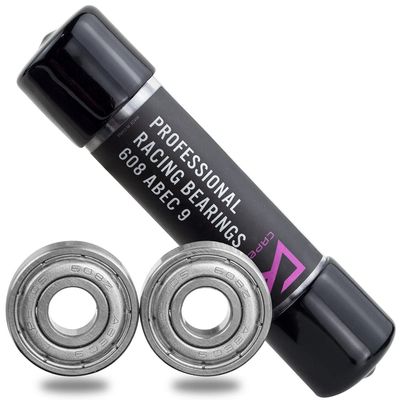 Capetos ABEC 9 Precision Skate Bearings, 608 Size, Pre-Lubricated, Inline, Roller, Derby, Skateboard, Scooter (Pack of 16)
