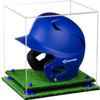 Acrylic Display Case for Baseball Batting Helmet Premium Baseball Display Case with Turf Base and Polished Edges Durable Display Cases for Collectibles .Dim:12.25" L x 10" W x 10.5" H (V22/A012) view 1