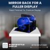 Acrylic Display Case for Baseball Batting Helmet Premium Baseball Display Case with Black Base and Polished Edges Durable Display Cases for Collectibles .Dim: 12.25" L x 10" W x 10.5" H (V22/A012) view 2