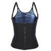 Women Waist Trainer Vest, Zipper Fitness Body Shaper Shirt Sauna Sweat Breathable Fat Burning Shapewear view 1