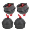 VGEBY 4PCS Pool Cue Chalk Holder, Cue Chalk Pocket Rubber Billiard Pool Chalk Holders with Cord (black) view 1