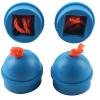 4PCS Pool Cue Chalk Holder, Cue Chalk Pocket Rubber Billiard Pool Chalk Holders with Cord for Billiard House view 1