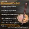 FOXPRO Bittersweet Pot Glass and Slate Turkey Call for Hunting Two-Sided Turkey Pot Call Honey Locust Wood Pot and One-Piece Purple Heart Striker view 3