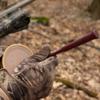 FOXPRO Bittersweet Pot Glass and Slate Turkey Call for Hunting Two-Sided Turkey Pot Call Honey Locust Wood Pot and One-Piece Purple Heart Striker view 4