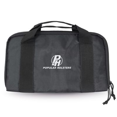 Popular Holsters Tactical Duffel Range Bag For Handguns, Pistols, Glock Gun Case & Ammo - Everyday Carry Firearm Accessory Bag - Zipper Pistol Bags With Magazine Slots For Shooting Range & Outdoor