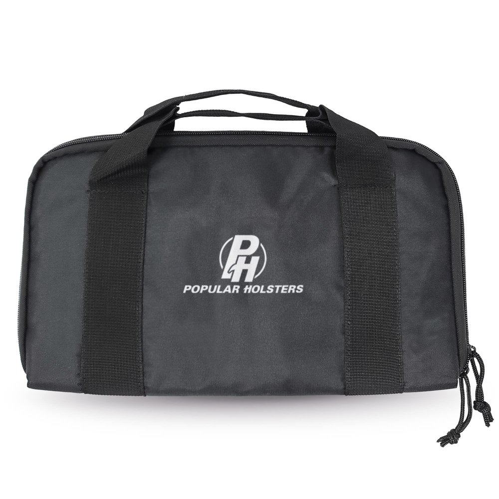 Popular Holsters Tactical Duffel Range Bag For Handguns, Pistols, Glock Gun Case & Ammo - Everyday Carry Firearm Accessory Bag - Zipper Pistol Bags With Magazine Slots For Shooting Range & Outdoor