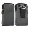 Vertical Phone Belt Purse, Cellphone Shoulder Bag Mens, 6.9 Inch Mobile Phone Holster Waterproof Cellphone Pouch Neck Wallet Mini Crossbody Bag Outdoor Passport Packet with Carabiner and Belt Loop view 1