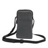 Vertical Phone Belt Purse, Cellphone Shoulder Bag Mens, 6.9 Inch Mobile Phone Holster Waterproof Cellphone Pouch Neck Wallet Mini Crossbody Bag Outdoor Passport Packet with Carabiner and Belt Loop view 2