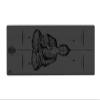 Buddha Mudra Varada with Hamsa Symbol Yoga Mat | Black view 2