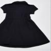 Nautica Big Girls School Uniform Short Sleeve Polo Dress, Navy Front Tie, 8.5-10.5 view 4