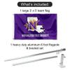 College Flags & Banners Co. Northwestern State University Polyester Flag and Pole Bracket Mount Bundle view 2