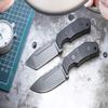 Boker Plus Little Dvalin Fixed Blade EDC Knife, G10 Handles Black Coated D2 Steel with Black Kydex Sheath, Designed by Dirk Hofmeister (Spearpoint) view 3