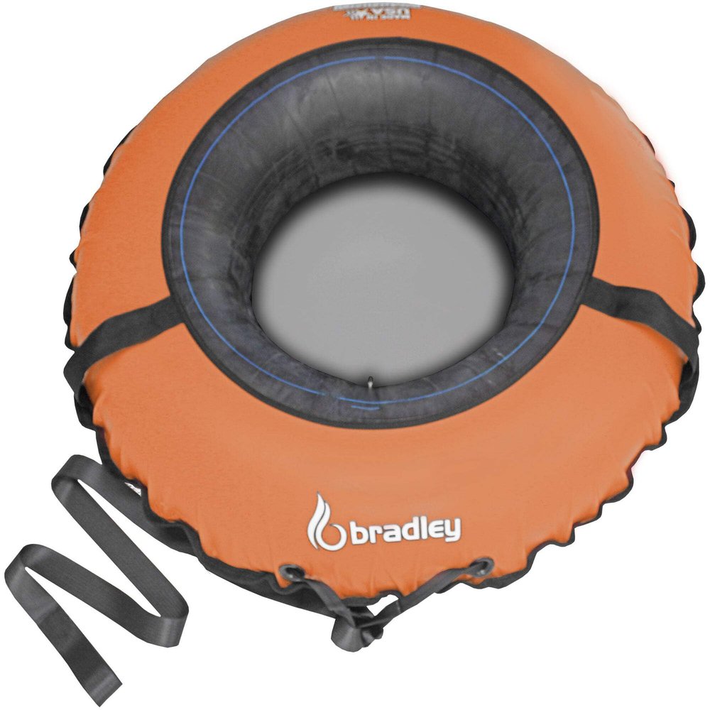 Bradley Heavy-Duty 50" Snow Tube with Reinforced Cover | Rubber Truck Tire Tube Sled for Extreme Sledding, Winter Fun, and Durable Performance in Any Conditions Orange (.Tube & Cover Set)