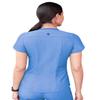 Adar Pro Heather Scrubs for Women - Modern V-Neck Scrub Top - P7002H - Heather French Blue - XL view 2