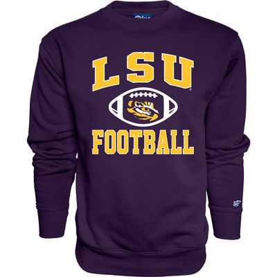 Blue 84 Men's LSU Tigers Crewneck Sweatshirt Team Color Football, Team Color, Small