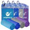 YQXCC 4 Pack Cooling Towels | 40"x12" | Cool for Neck and Face | Microfiber Soft Breathable Chilly | for Yoga, Sport, Golf, Gym, Camping, Running & More Activities view 1