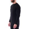 Alpine Swiss Mens Thermal Long Sleeve Top Underwear Crew Neck Shirt Waffle Knit Henley Base Layer Black XL view 4