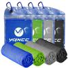 YQXCC 4 Pack Cooling Towels | 40"x12" | Cool for Neck and Face | Microfiber Soft Breathable Chilly | for Yoga, Sport, Golf, Gym, Camping, Running & More Activities view 1