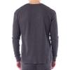 Alpine Swiss Mens Thermal Long Sleeve Top Underwear Crew Neck Shirt Waffle Knit Henley Base Layer Gray Small view 3