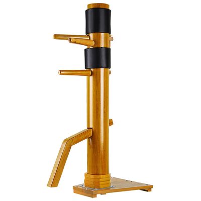 Geniqua Walnut Wing Chun Wood Target Base Training Dummy IP Man Martial Arts Traditional