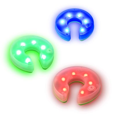 GoSports Light Up Golf Hole Lights 3 Pack - Great for Low Light Golf Play, Putting Practice, Chipping Practice and More